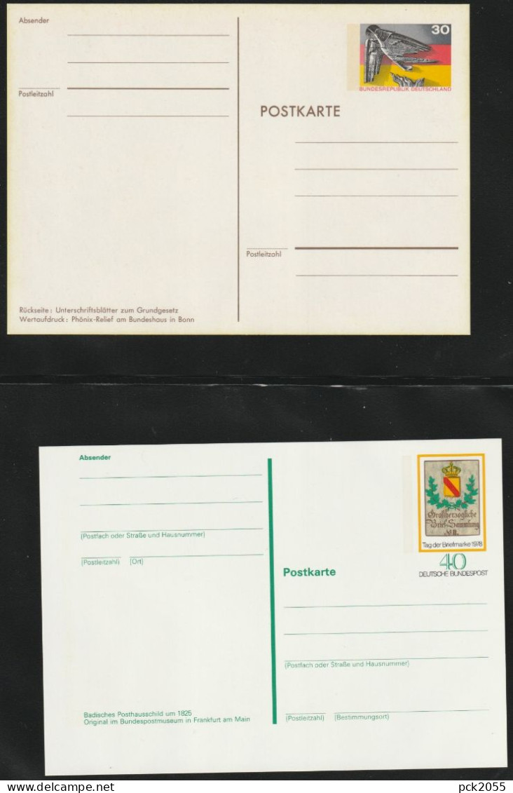 Sammlung Im Album PSo3 /01 - 05 Bis PSo. 87 Aus 1971- 2004 Ungebraucht Ansehen (  Album 1 ) - Postales - Nuevos