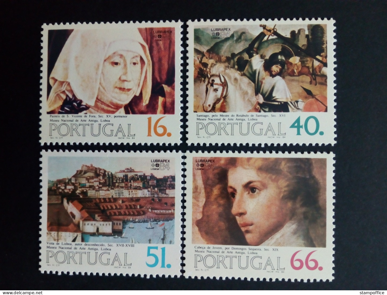 PORTUGAL MI-NR. 1631-1634 POSTFRISCH(MINT) GEMÄLDE LUBRAPEX '84 - Unused Stamps