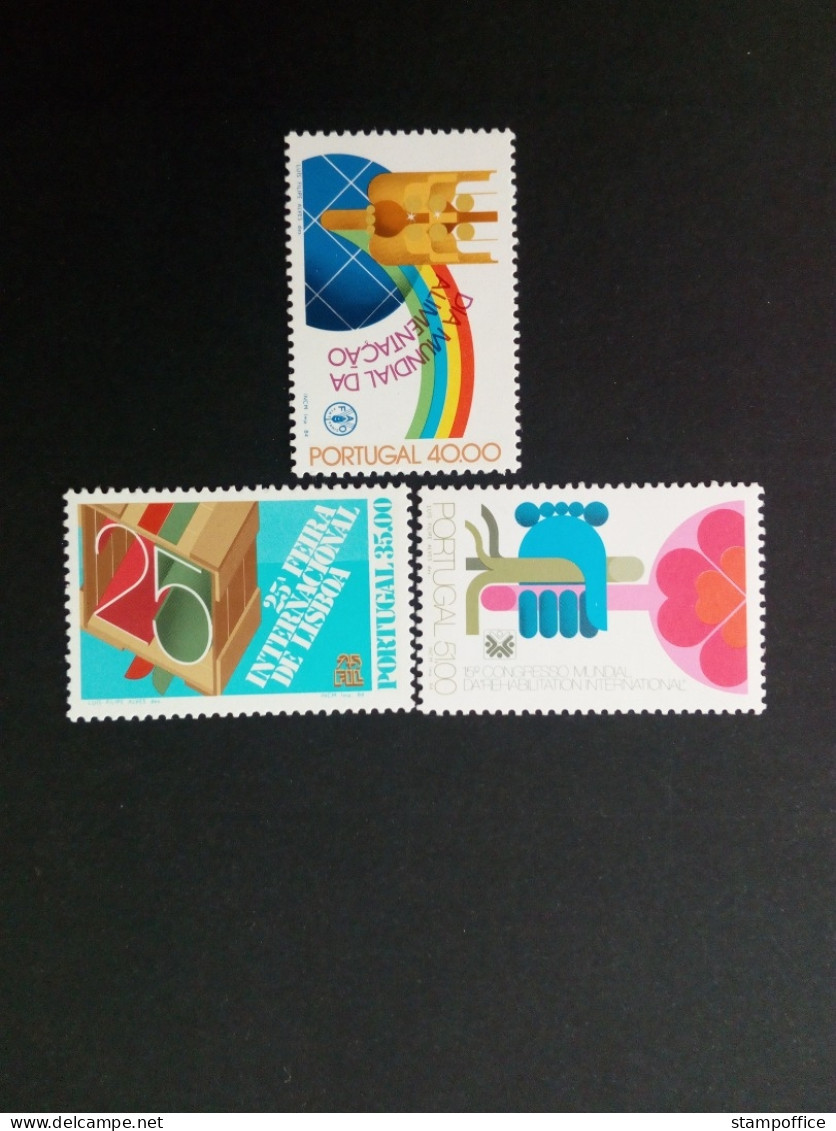 PORTUGAL MI-NR. 1626-1628 POSTFRISCH(MINT) INT. EREIGNISSE 1984 WELTERNÄHRUNGSTAG - Unused Stamps