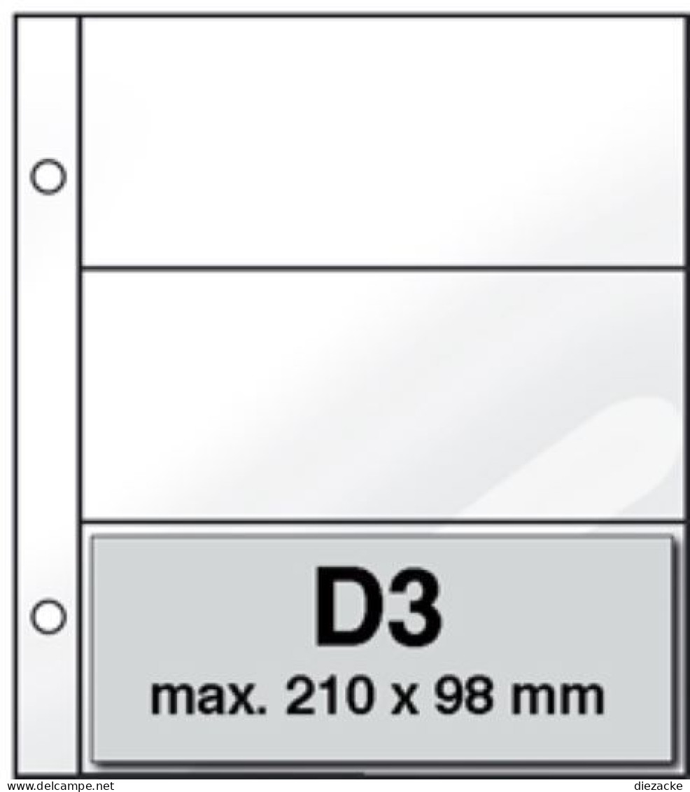 DAVO Blätter D3 (3 Taschen) DV27303, 10 Stück Neu ( - Sonstige & Ohne Zuordnung