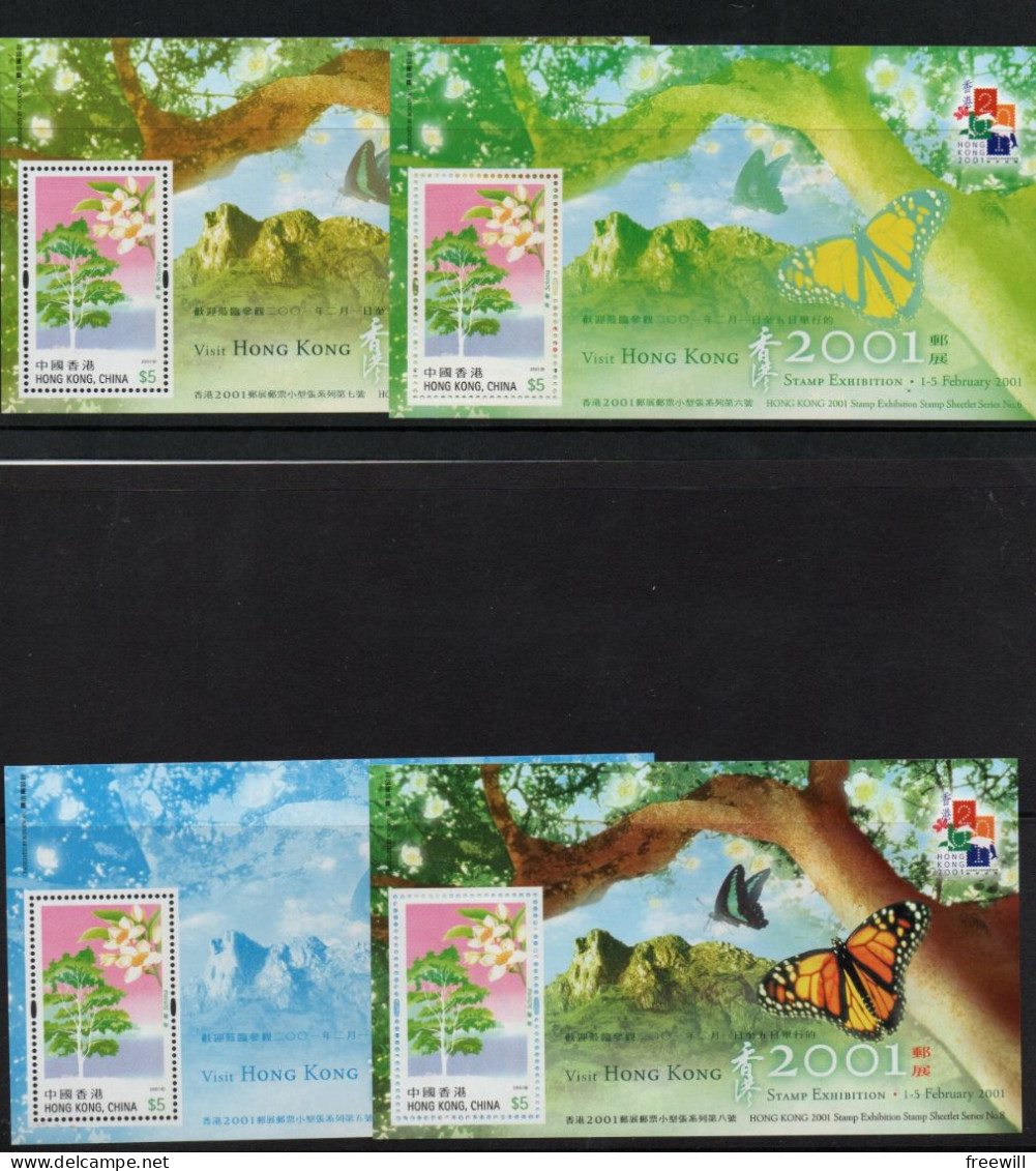 Hong Kong Papillons - Vlinders - Butterflies XXX 2001 - Blocks & Kleinbögen