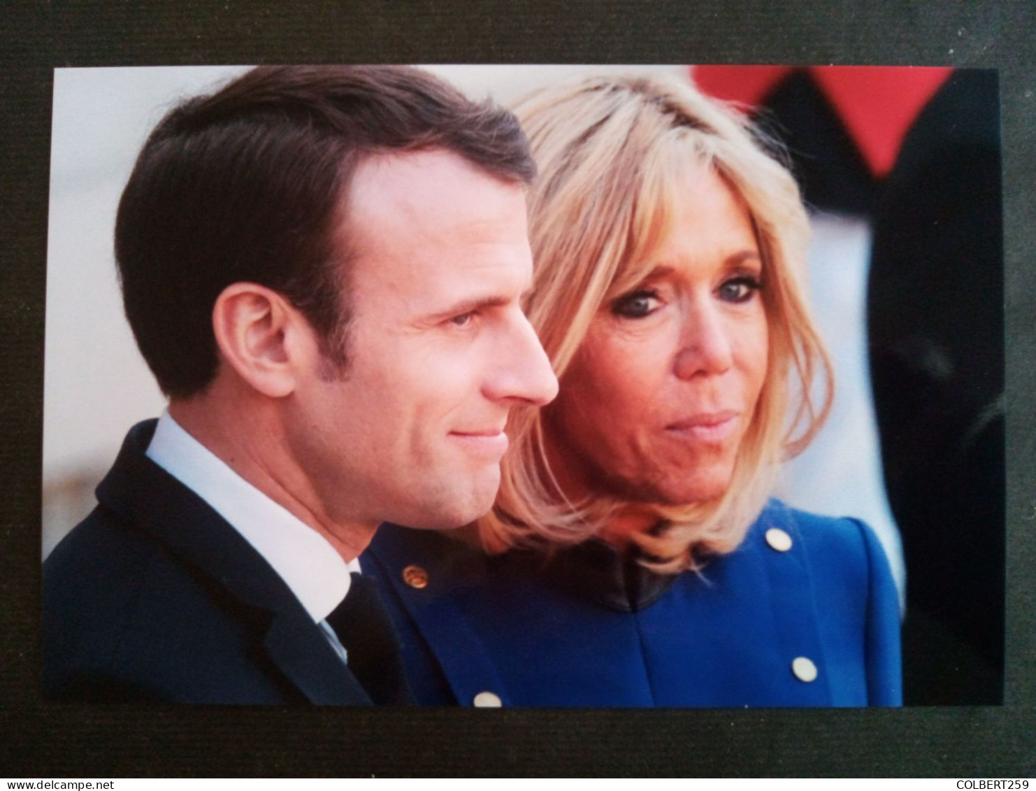 PHOTO De  BRIGITTE ET EMMANUEL MACRON.SUPERBE. - Zonder Classificatie