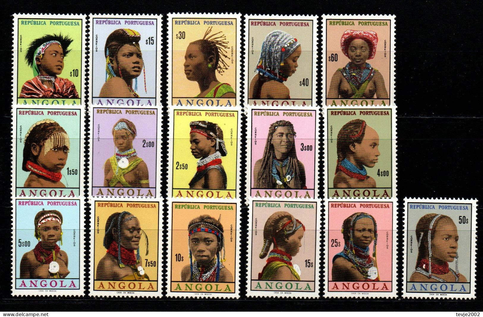 Angola 1961 - Mi.Nr. 425 - 440 - Postfrisch MNH - Angola