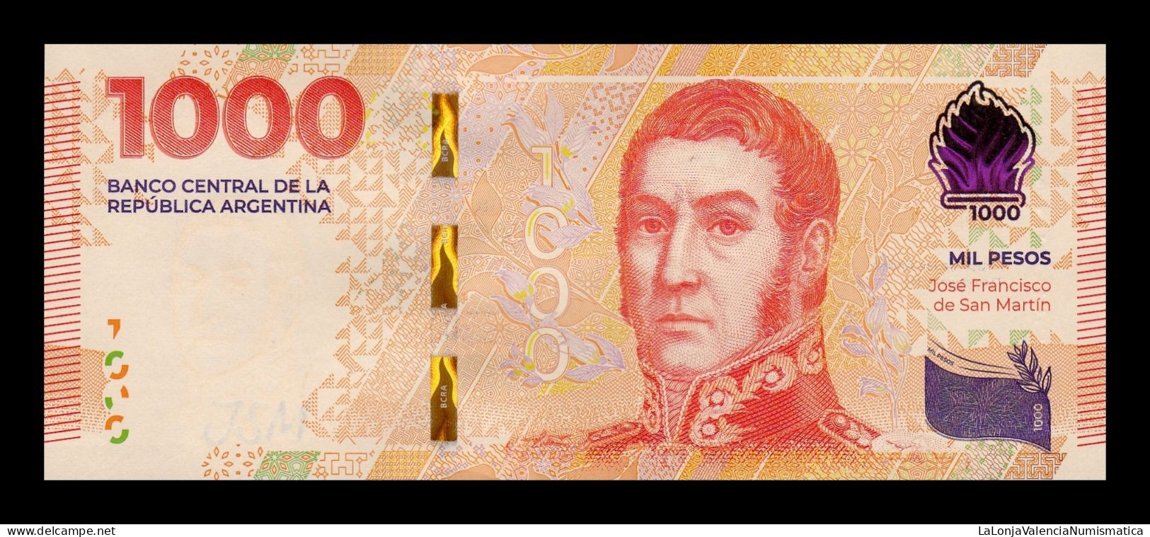 Argentina 1000 Pesos 2023 Pick 367 Serie A Sc Unc - Argentinien