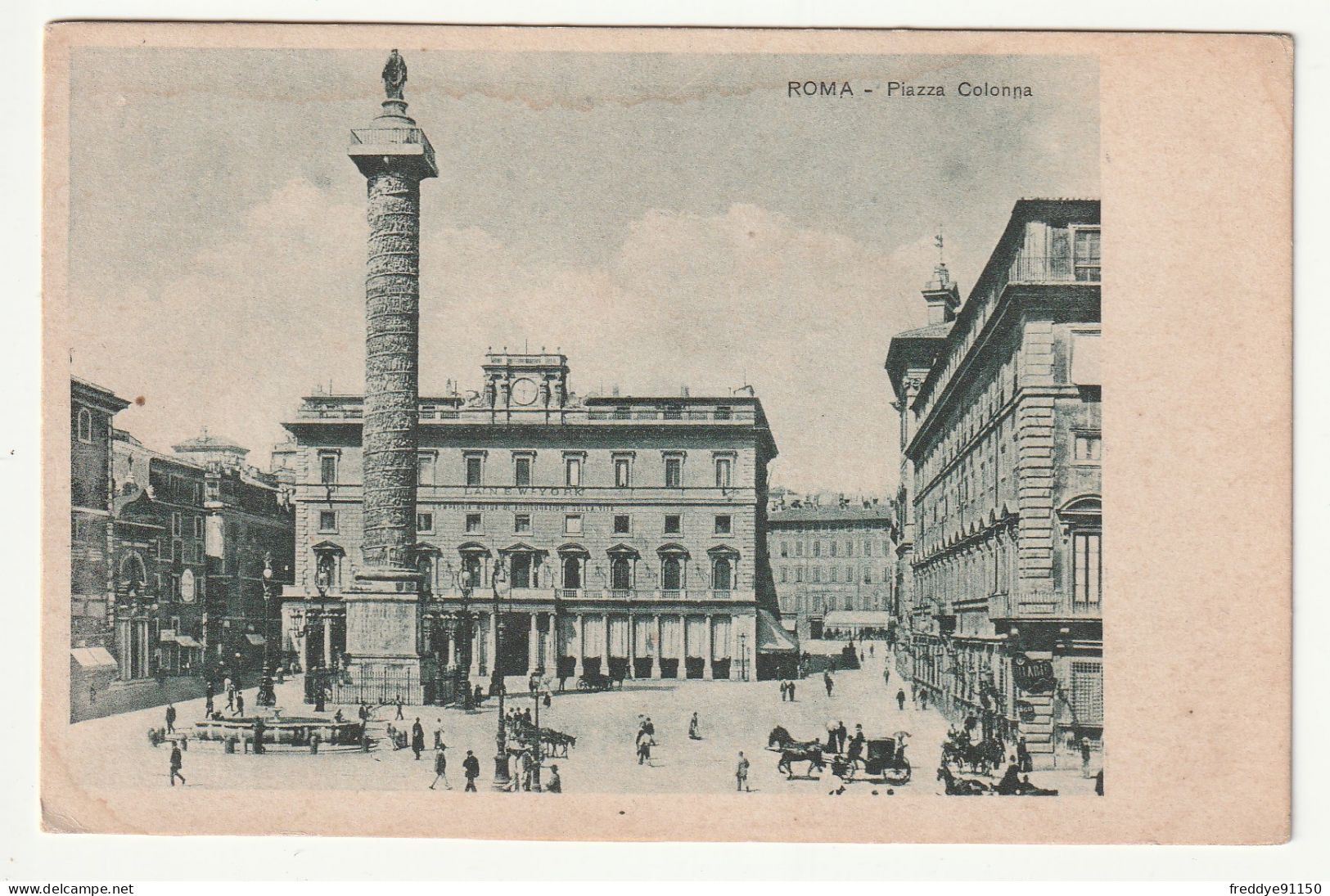 ITALIE . ROMA . PIAZZA COLONNA . 1918 - Piazze
