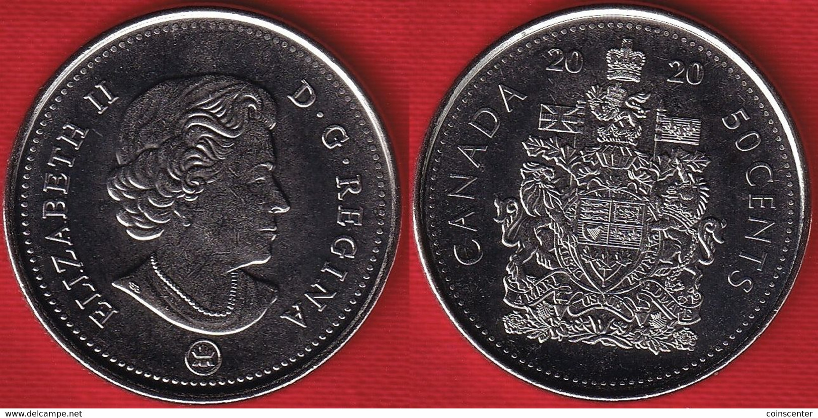 Canada 50 Cents 2020 Km#494 "4th Portrait" UNC - Canada