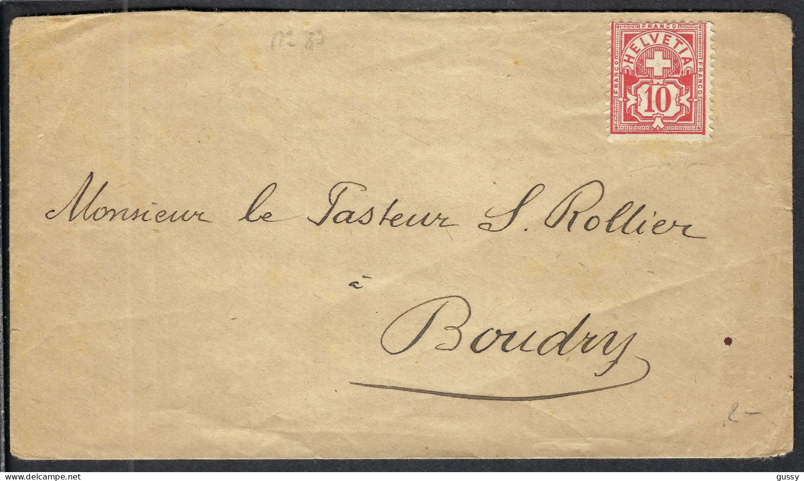 SUISSE Ca.1882: Le 61A Neuf Sur LSC Non Obl., Forte Cote - Unused Stamps