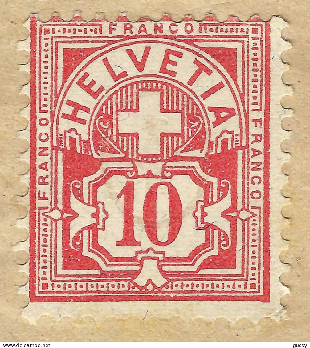 SUISSE Ca.1882: Le 61A Neuf Sur LSC Non Obl., Forte Cote - Unused Stamps