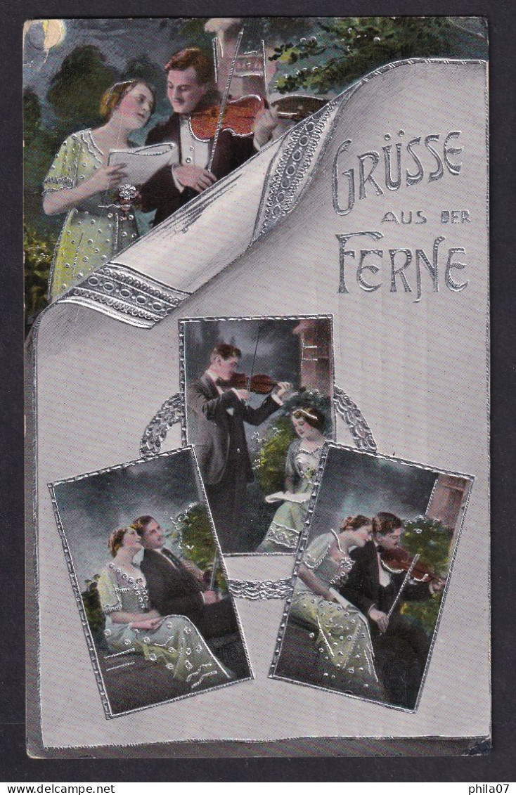 Gruss Aus Der Ferne / Nice Photomontage / Postcard Circulated, 2 Scans - Souvenir De...