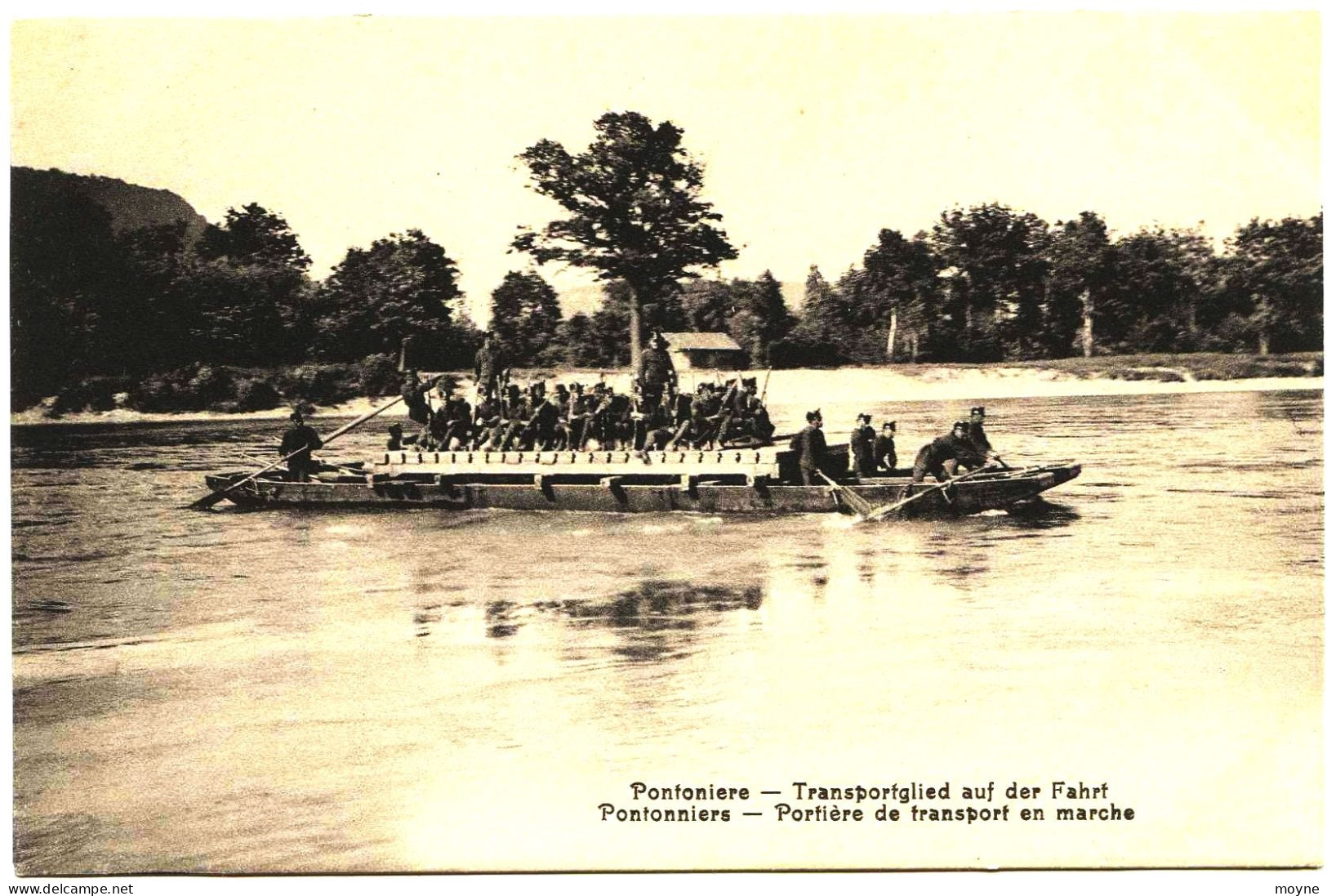 11- 3062 - Suisse - Militaria -  PONTONIERE - Transportglied Auf Der Fahrt  ----PONTONNIERS -  Portiére De Transport En - Port