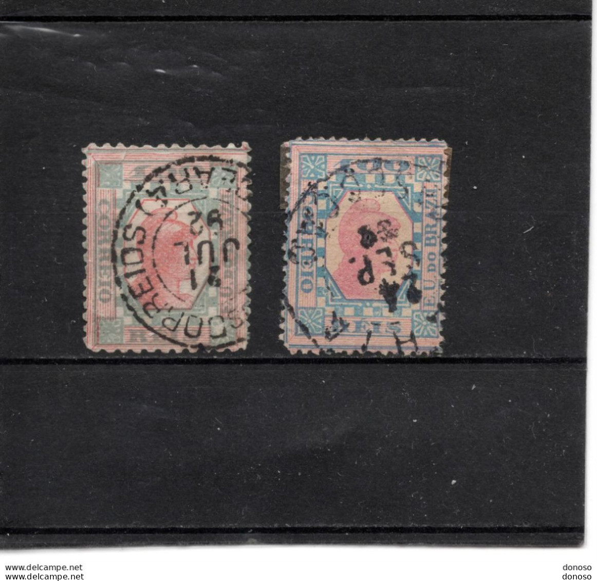 BRESIL 1891 Liberté Yvert 77-77a Oblitéré - Used Stamps