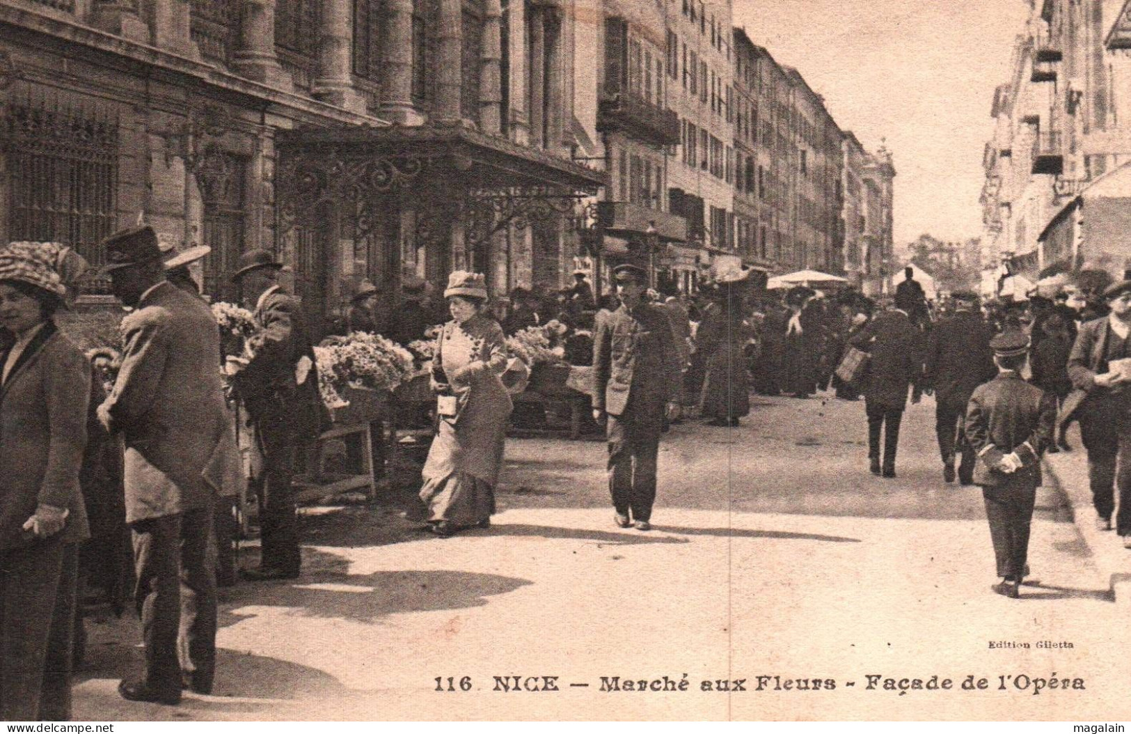 Nice : Marché Aux Fleurs, Façade De L'opéra - Markets, Festivals