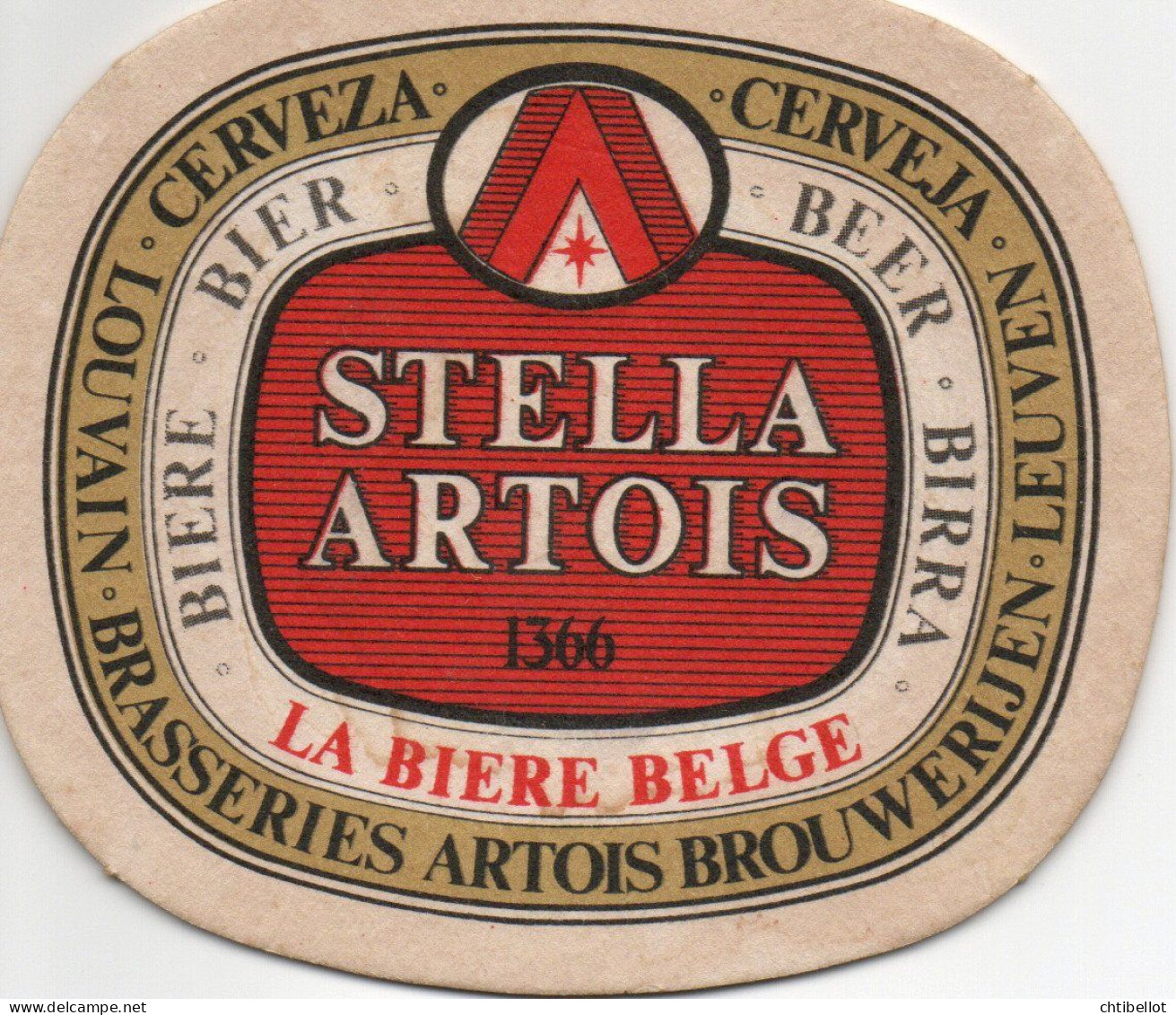 SbD99	Stella Artois	La Bière Belge-Bière-Bier	Brasseries Artois Brouwerijen - Portavasos