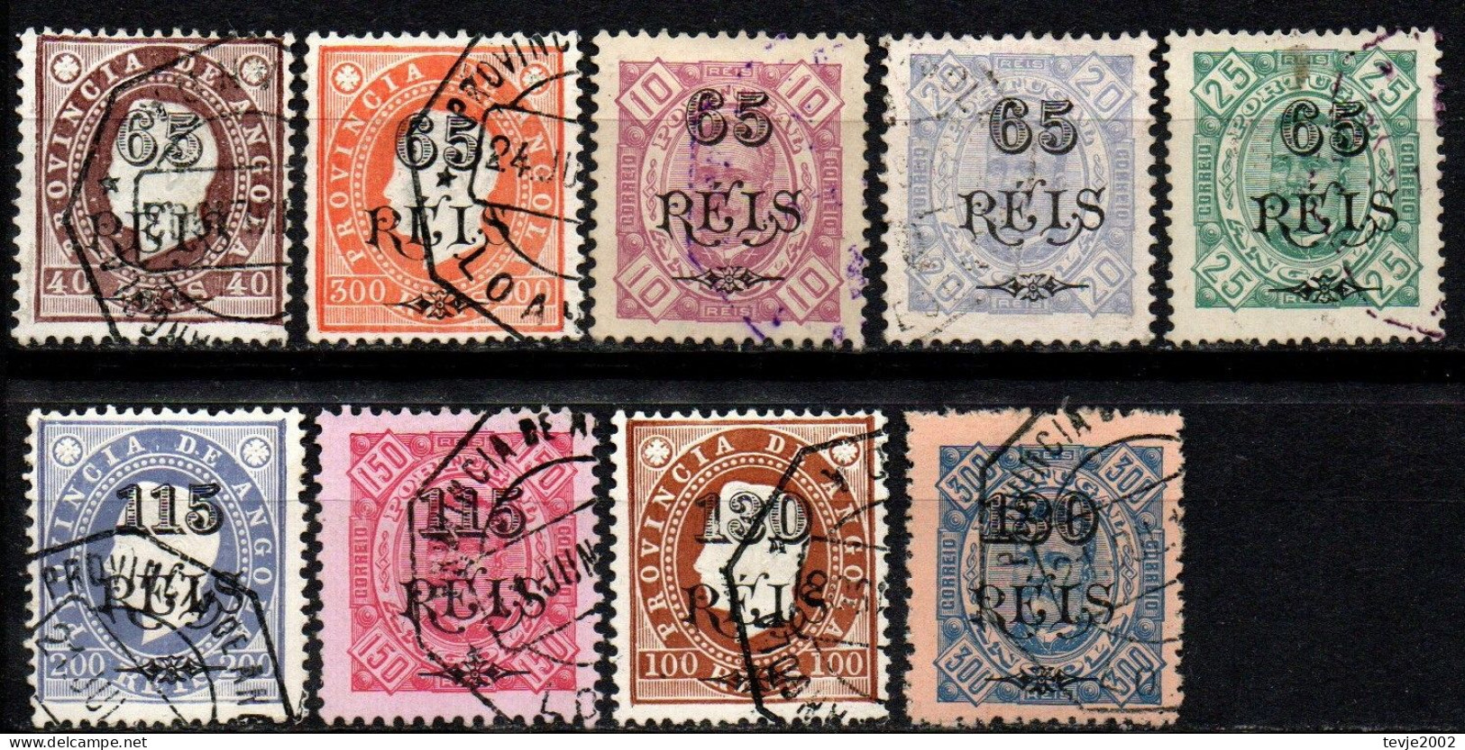 Angola 1902 - Lot Aus Mi.Nr. 53 - 68 - Gestempelt Used - Angola