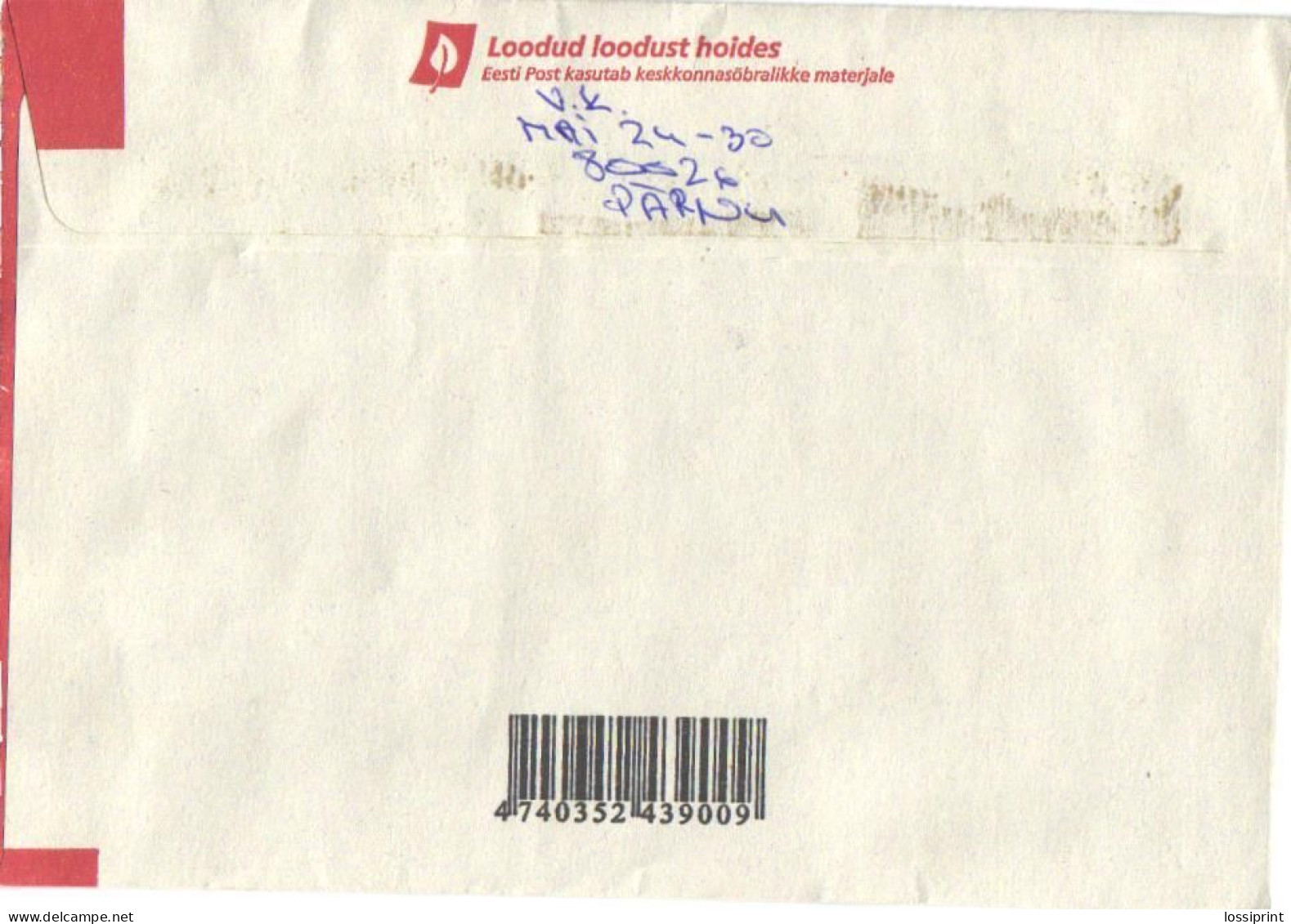 Estonia:Postal Stationery, Cover, Prepaid Postal Due For Estonia, Võru Cancellation 2009 - Estonia