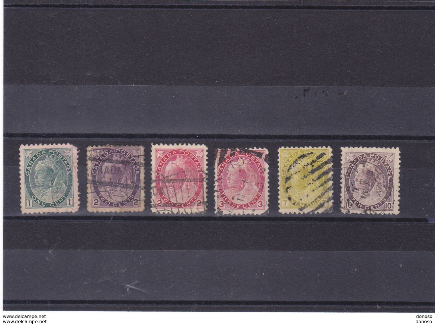 CANADA 1898 VICTORIA Yvert 63-66 + 69 + 71 Oblitéré, Used Cote : 36.70 Euros - Gebraucht