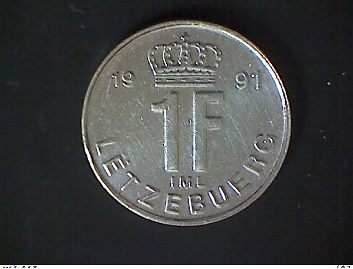 1 Franc 1991, Bijna Medailleslag - Luxemburg