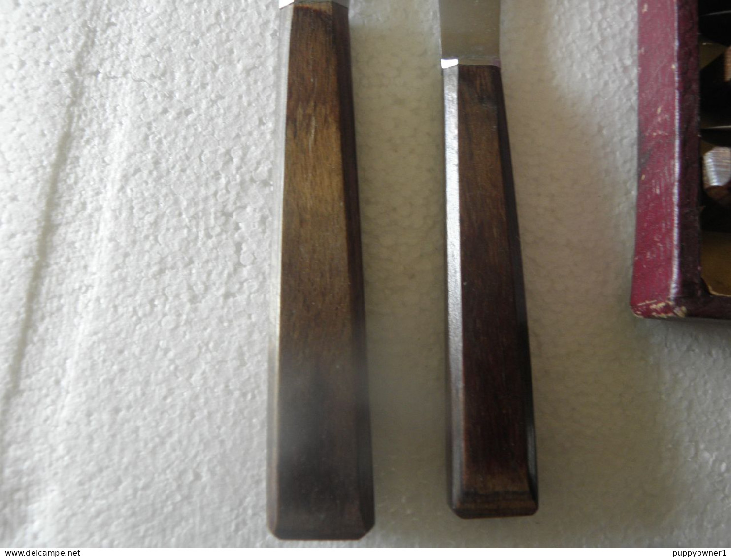 Antique Couverts,art Deco 12 Couteaux Deux Tailles Manche Bakelite - Knives