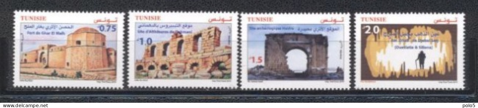 Tunisie 2019- Sites Et Monuments Archéologiques De Tunisie Série (4v) - Tunisia (1956-...)