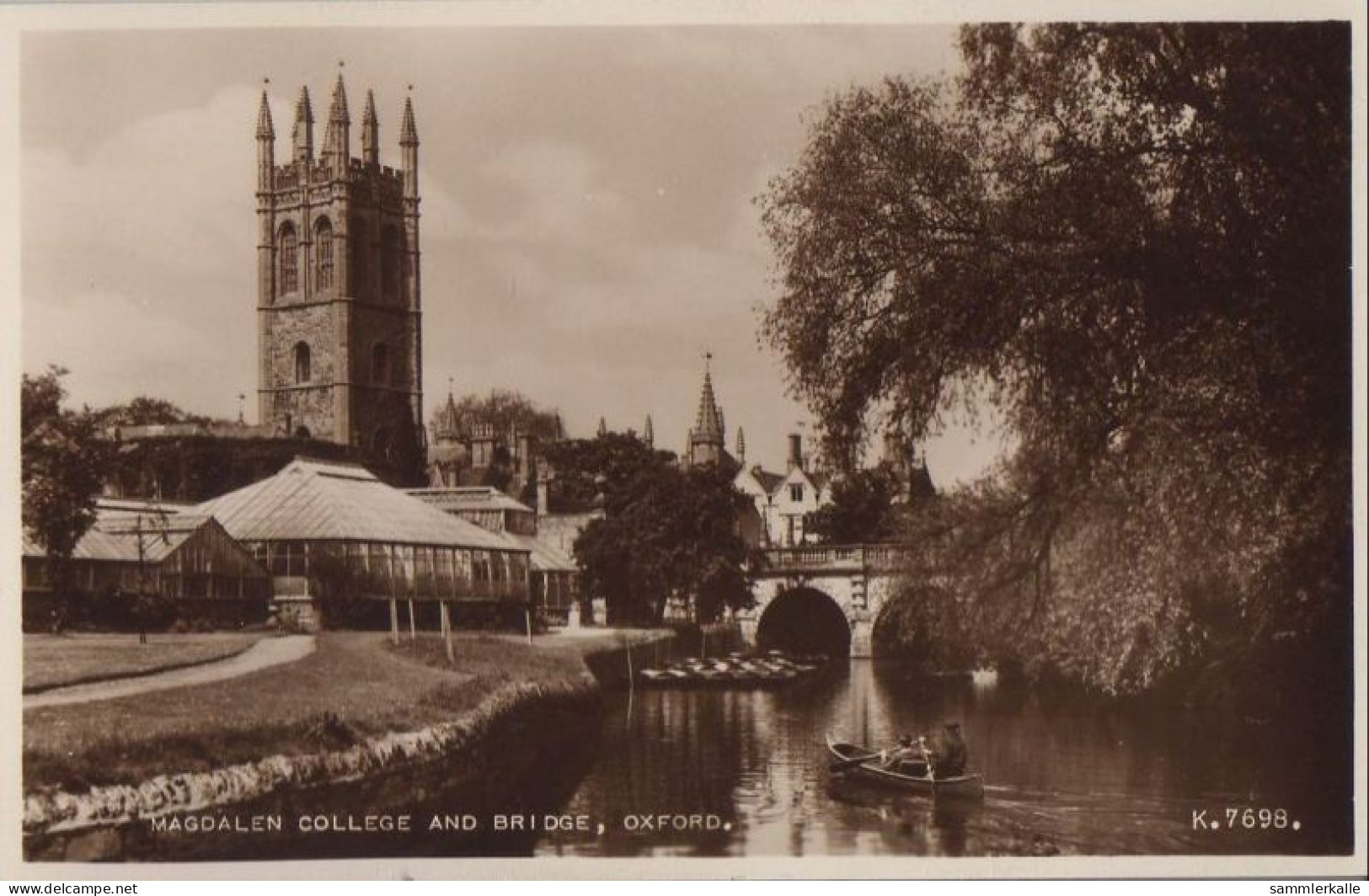 33848 - Grossbritannien - Oxford - Magdalen College And Bridge - Ca. 1950 - Oxford