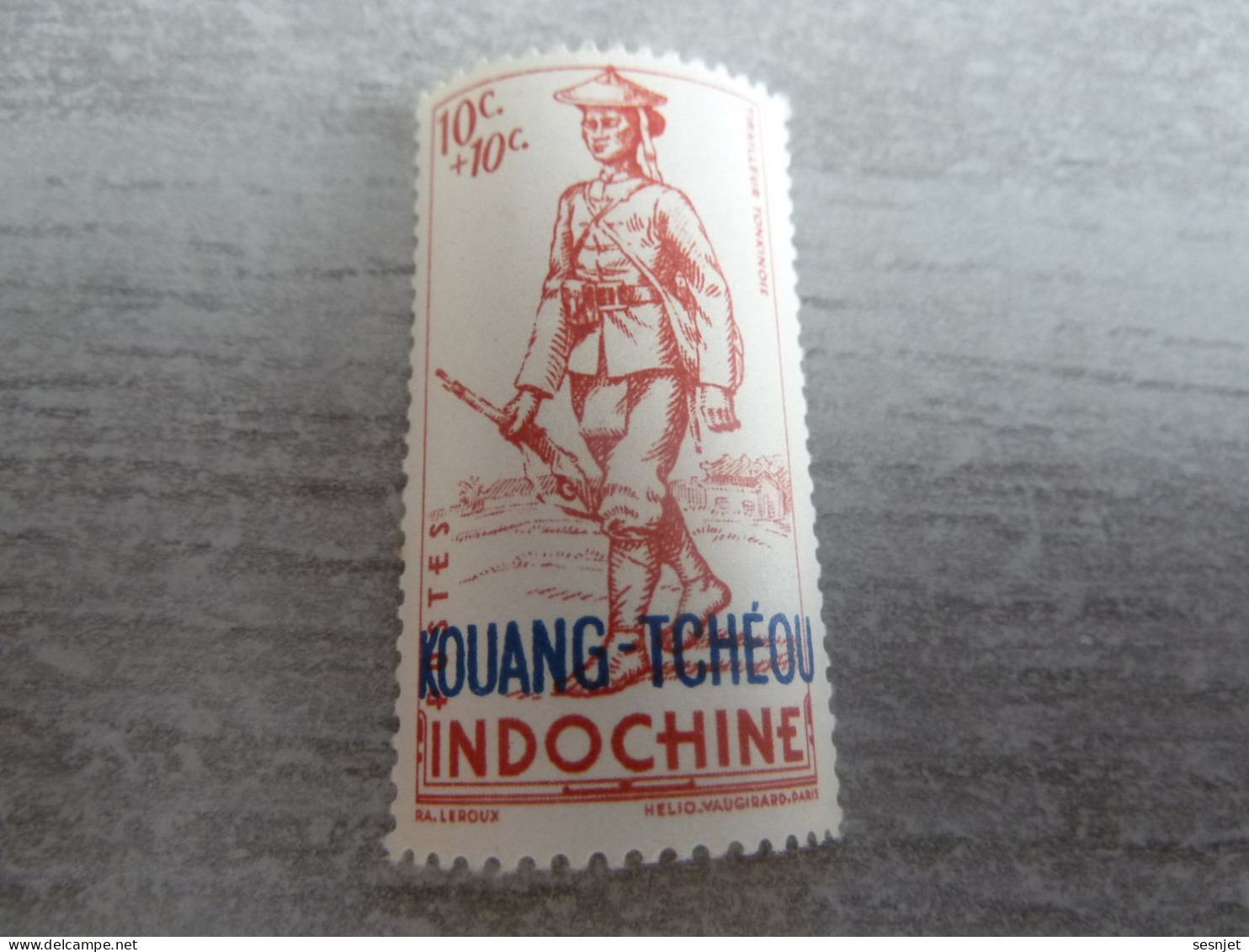 Kouang-Tchéou - Défense De L'Empire - Tirailleur Tonkinois - 10c.+10c. - Yt 135 - Rouge - Neuf - Année 1941 - - Nuevos
