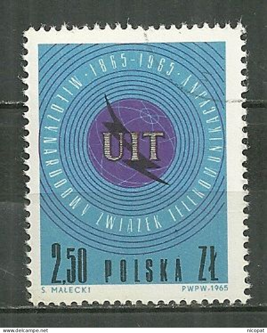 POLAND Oblitéré 1437 Centenaire De L'union Internationale Des Télécommunications - Used Stamps