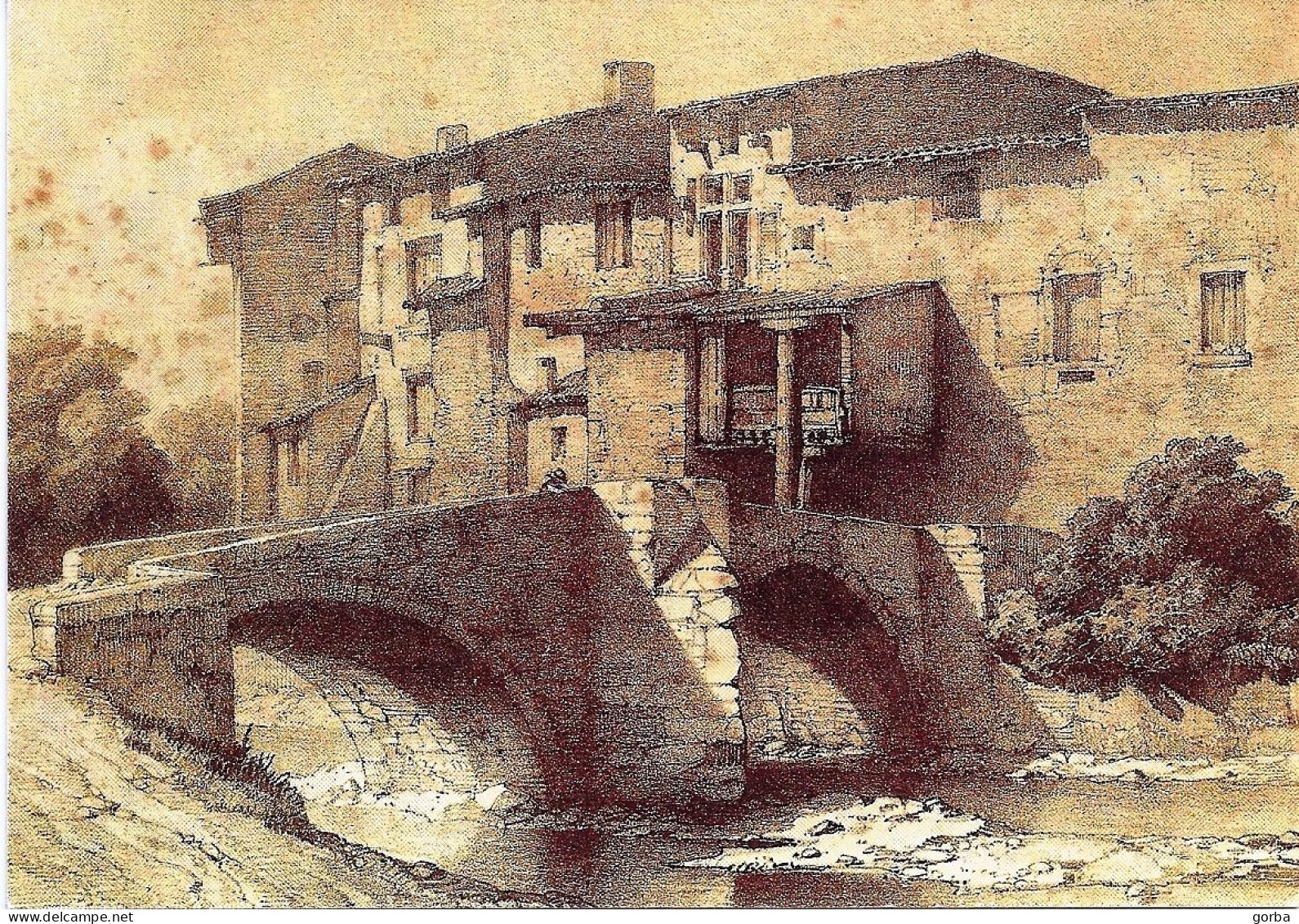 *CPM - Salon Des Collectionneurs Et De L'artisanat De BRIGNAIS (69) - Le Pont Vieux Et La Ville Close 1884 - Bolsas Y Salón Para Coleccionistas