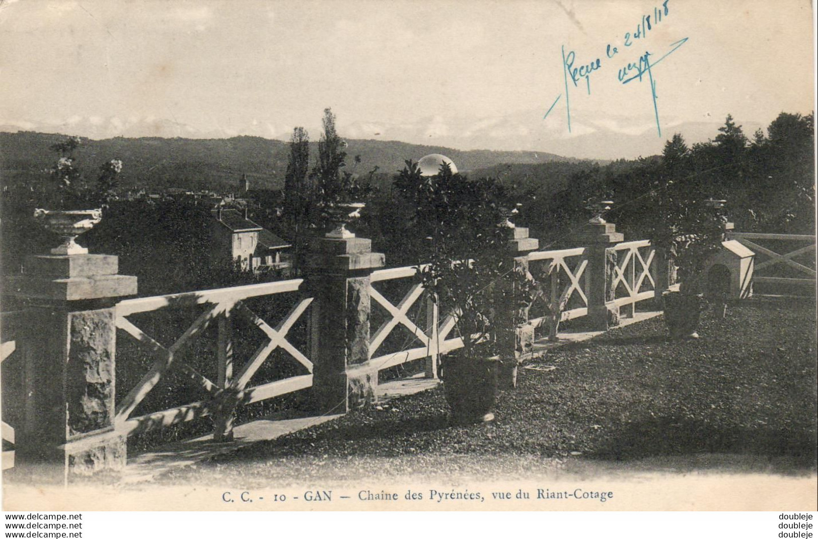 D64   GAN  Chaîne Des Pyrénées Vue Du Riant Cotage - Jurancon