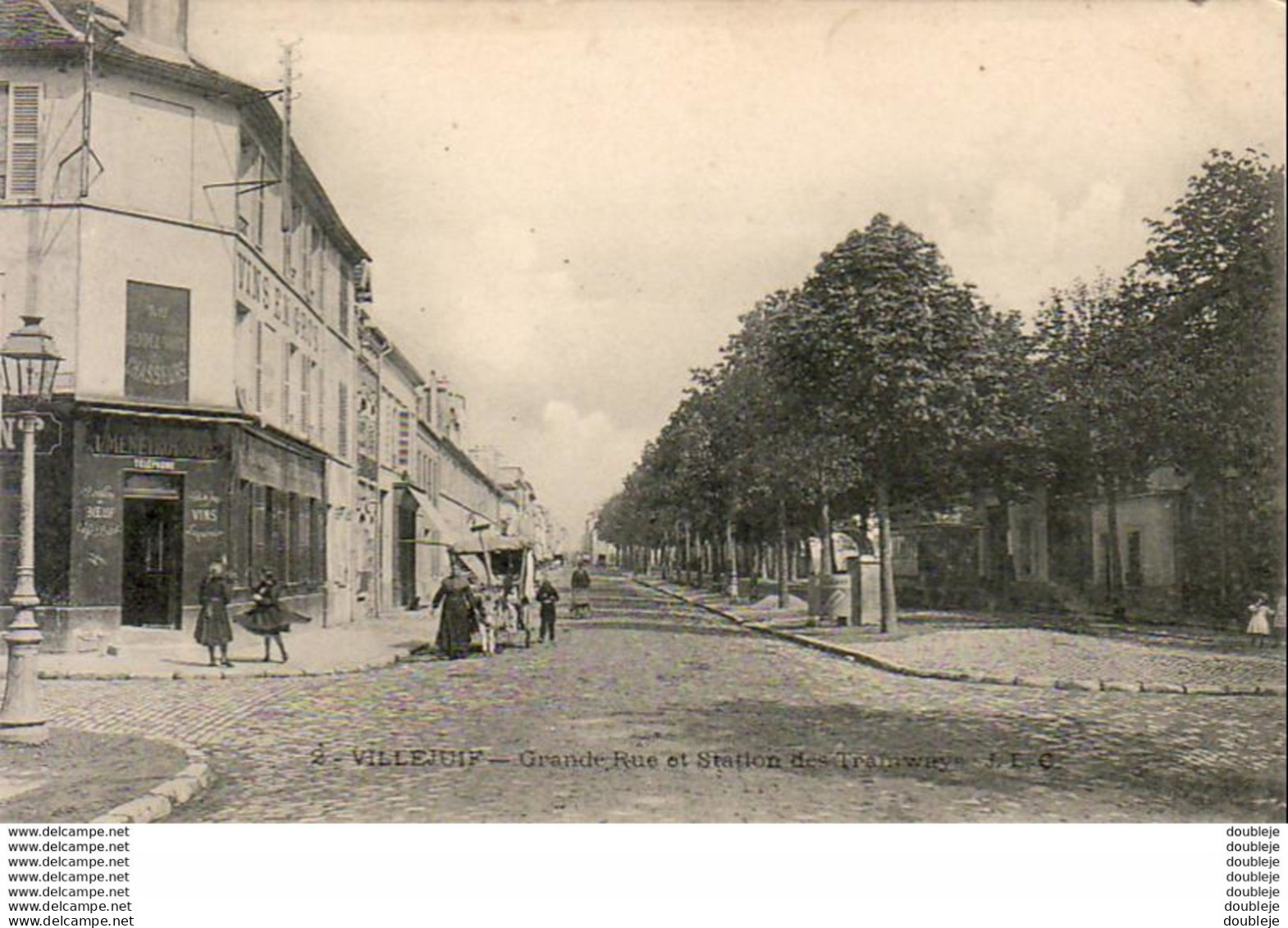 D94  VILLEJUIF  Grande Rue Et Station Des Tramways - Villejuif