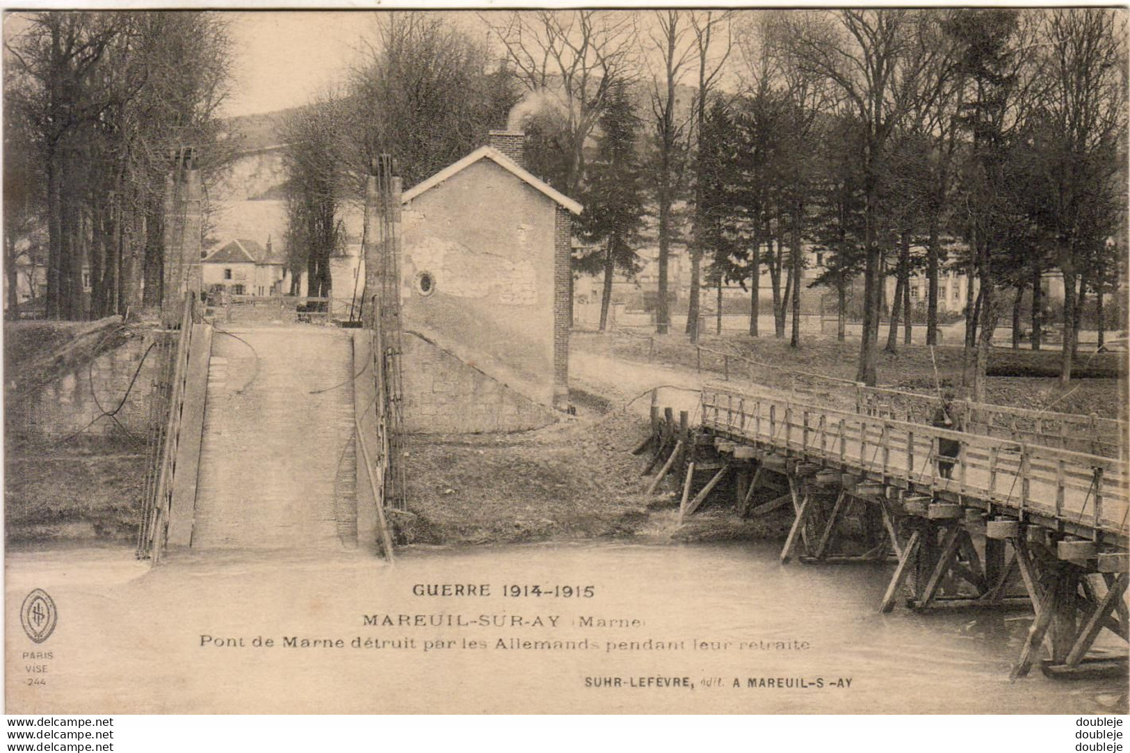 D51  MAREUIL SUR AY  Pont De Marne Détruit Par Les Allemands - Mareuil-sur-Ay