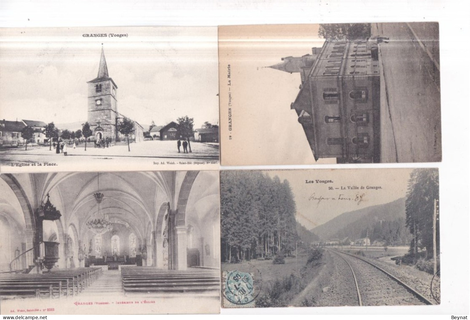 88 GRANGES 4 CARTES - Granges Sur Vologne