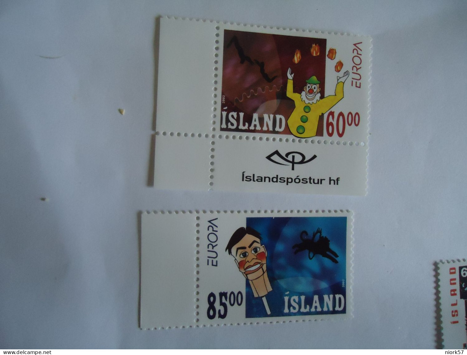 ICELAND  MNH  STAMPS EUROPA 2002 - 2002