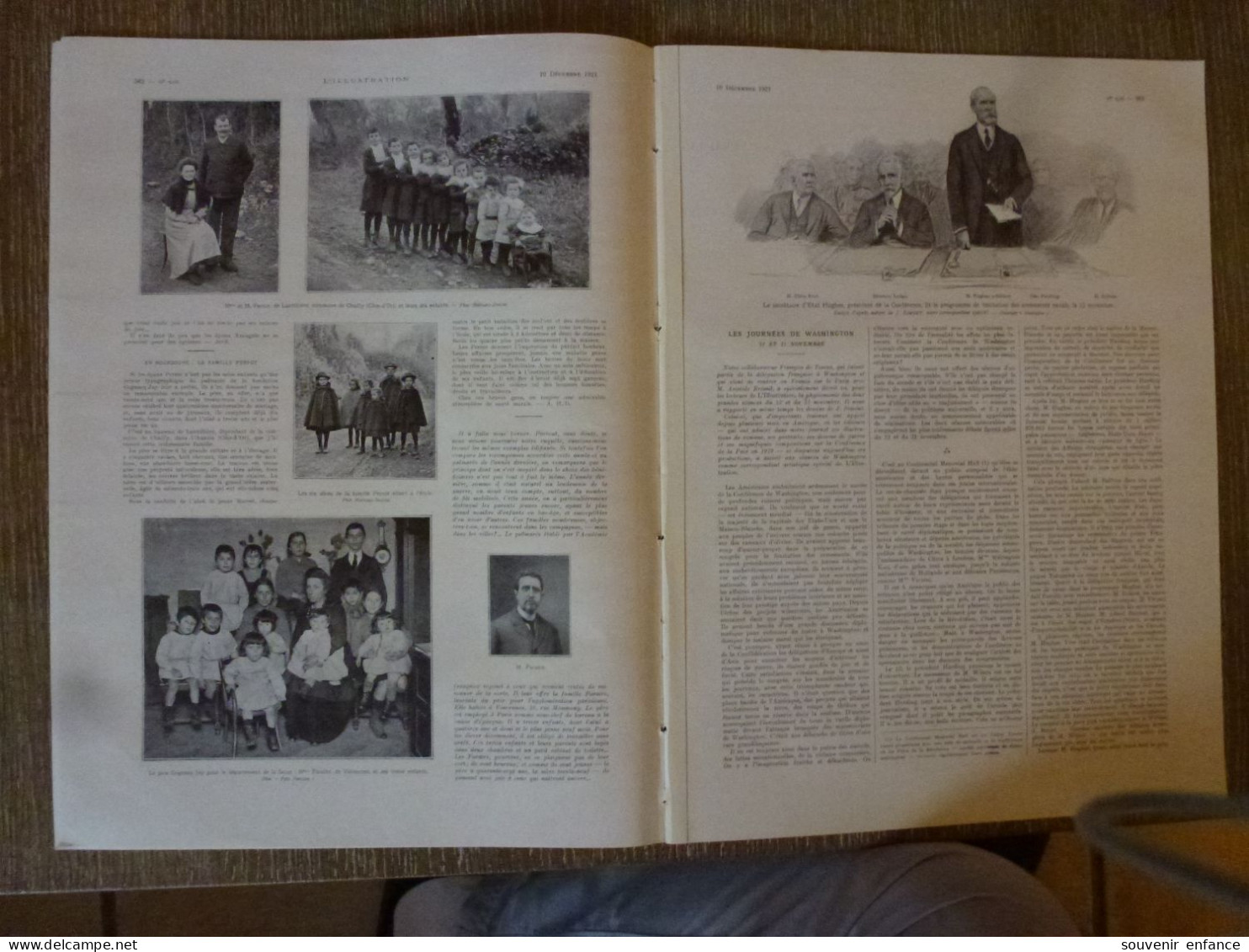 L'Illustration Décembre 1921 Cornimont Famille Amet Yébléron Gaudré Vingts Hanaps Arangaïs Rive Haute Chailly Perrot Lan - L'Illustration