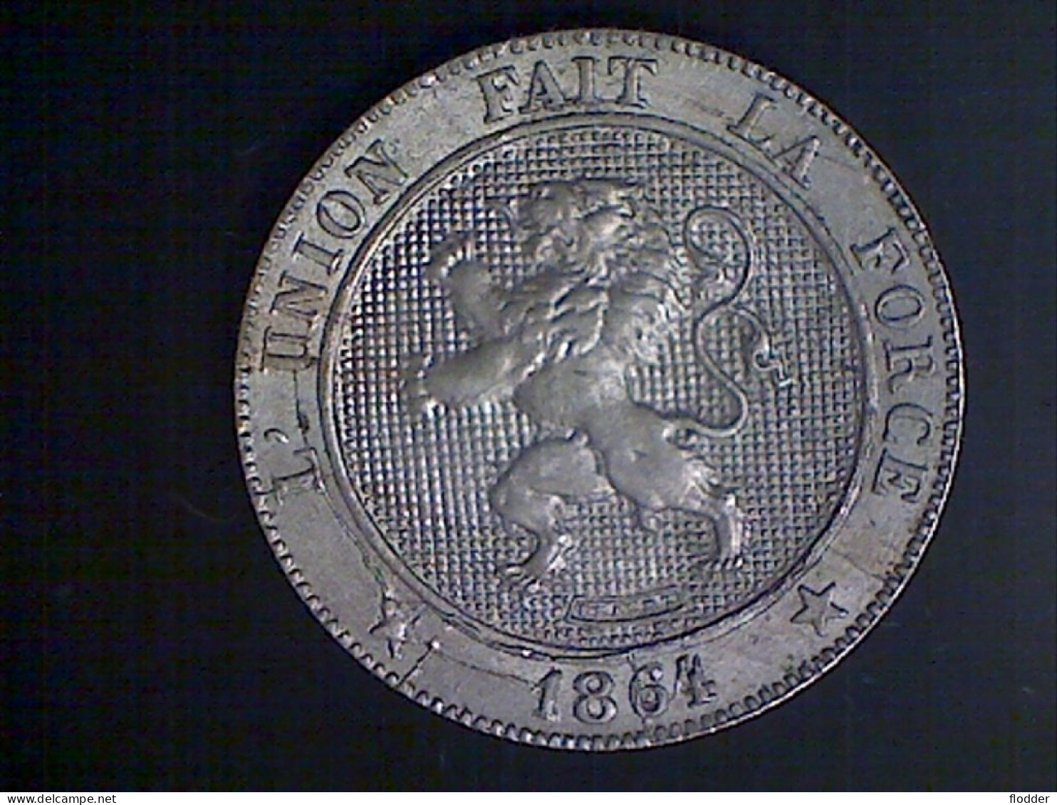 5 Centimes 1864, Zeldzaam, Kwaliteit - 5 Cent