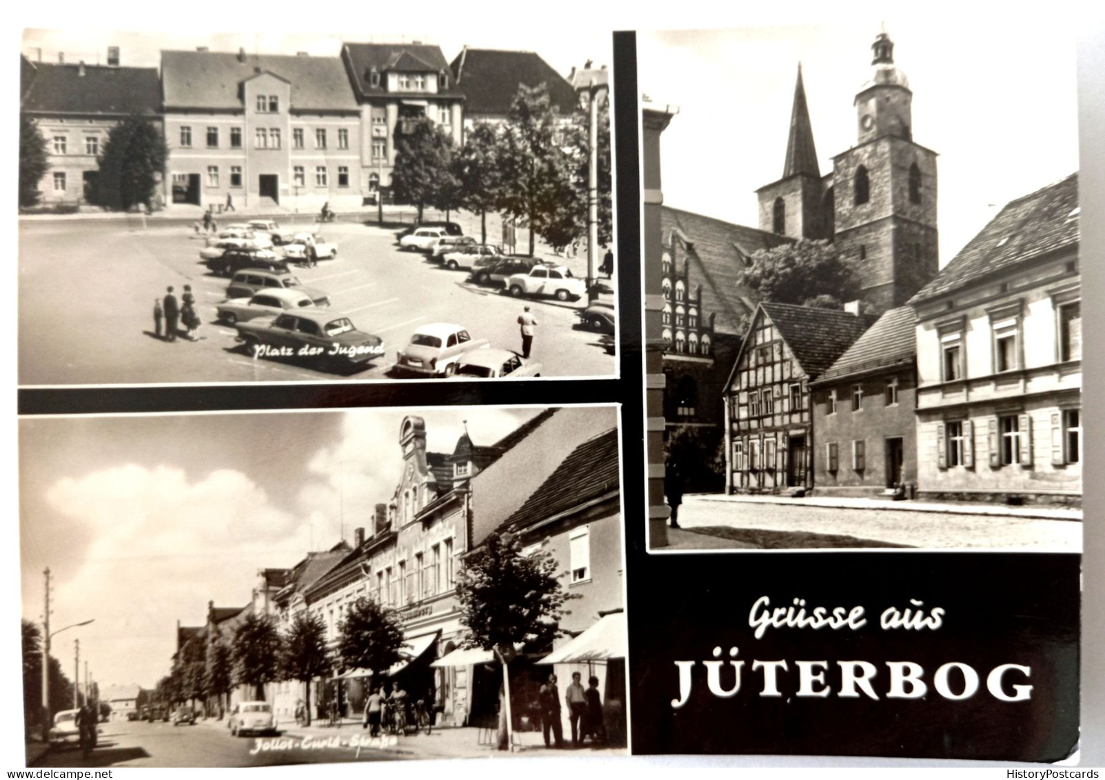 Grüsse Aus Jüterbog, Platz Der Jugend, Autos, 1969 - Jueterbog