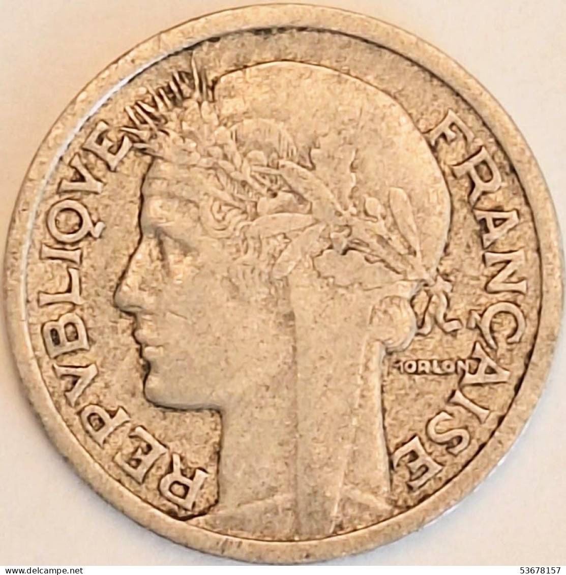 France - Franc 1950, KM# 885a.1 (#4086) - 1 Franc