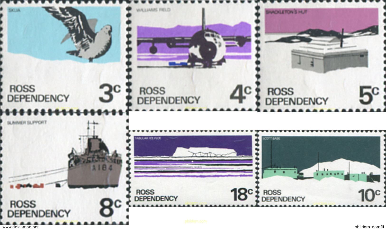 26356 MNH NUEVA ZELANDA. Dependencia Ross 1972 MOTIVOS VARIOS - Neufs