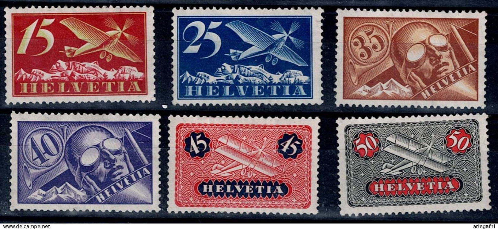 SWITZERLAND 1923 AIR MAIL MI 179-84 MNH VF!! - Unused Stamps
