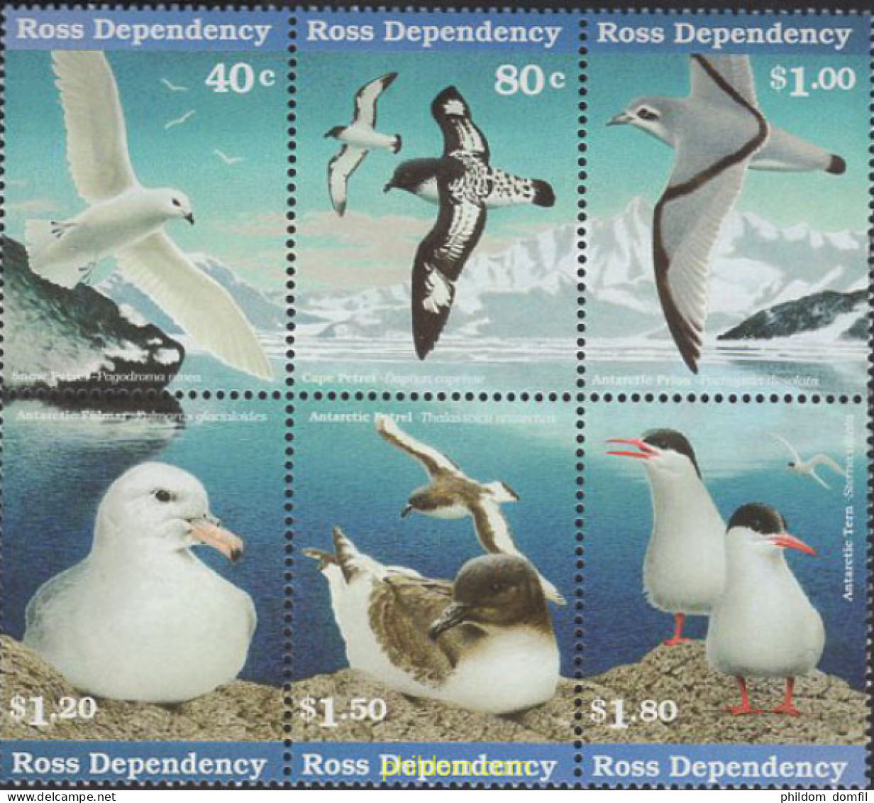 649795 MNH NUEVA ZELANDA. Dependencia Ross 1997 AVES DE LA ANTARTIDA - Unused Stamps