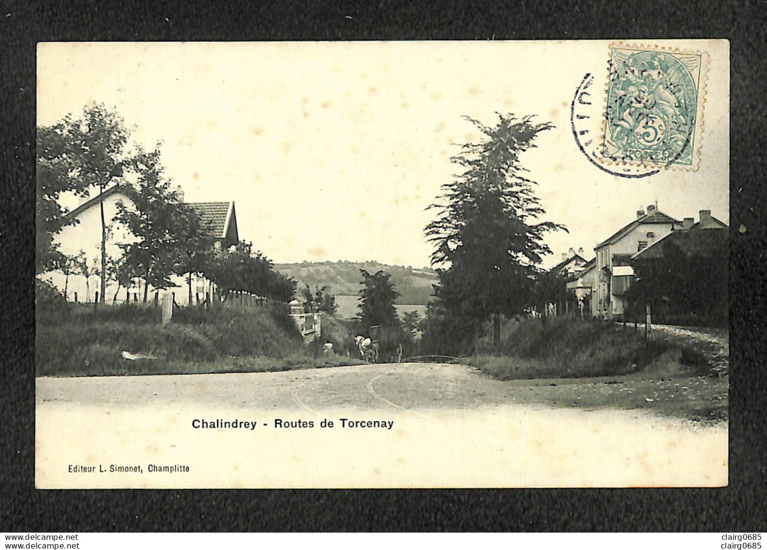 52 - CHALINDREY - Route De Torcenay - 1905 - Chalindrey