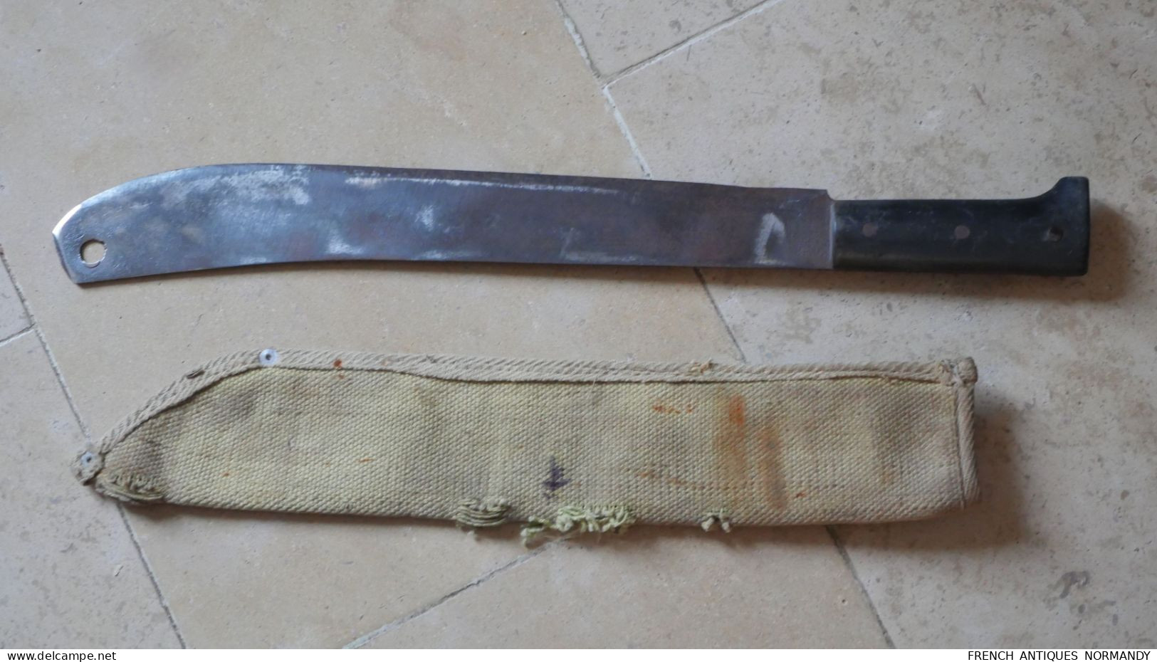 Machette Militaire Avec étui Guerre D'Indochine - Machette Fabrication Tchèque THA16MAC001 - Knives/Swords