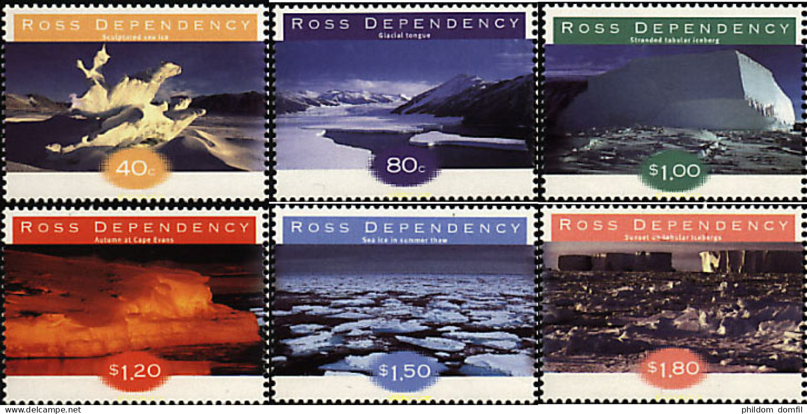 36297 MNH NUEVA ZELANDA. Dependencia Ross 1998 FORMACION DEL HIELO - Nuevos