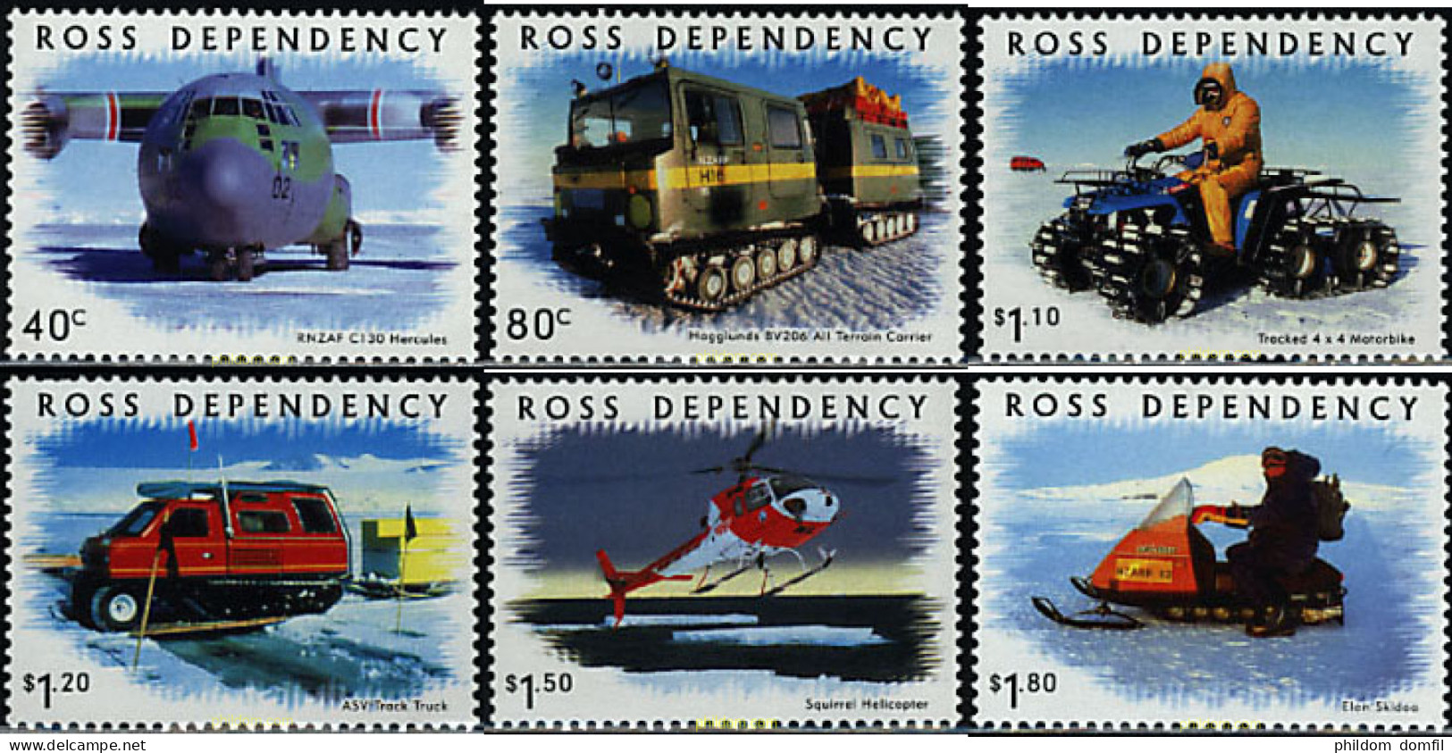 52494 MNH NUEVA ZELANDA. Dependencia Ross 2000 MEDIOS DE TRANSPORTE EN ROSS - Unused Stamps