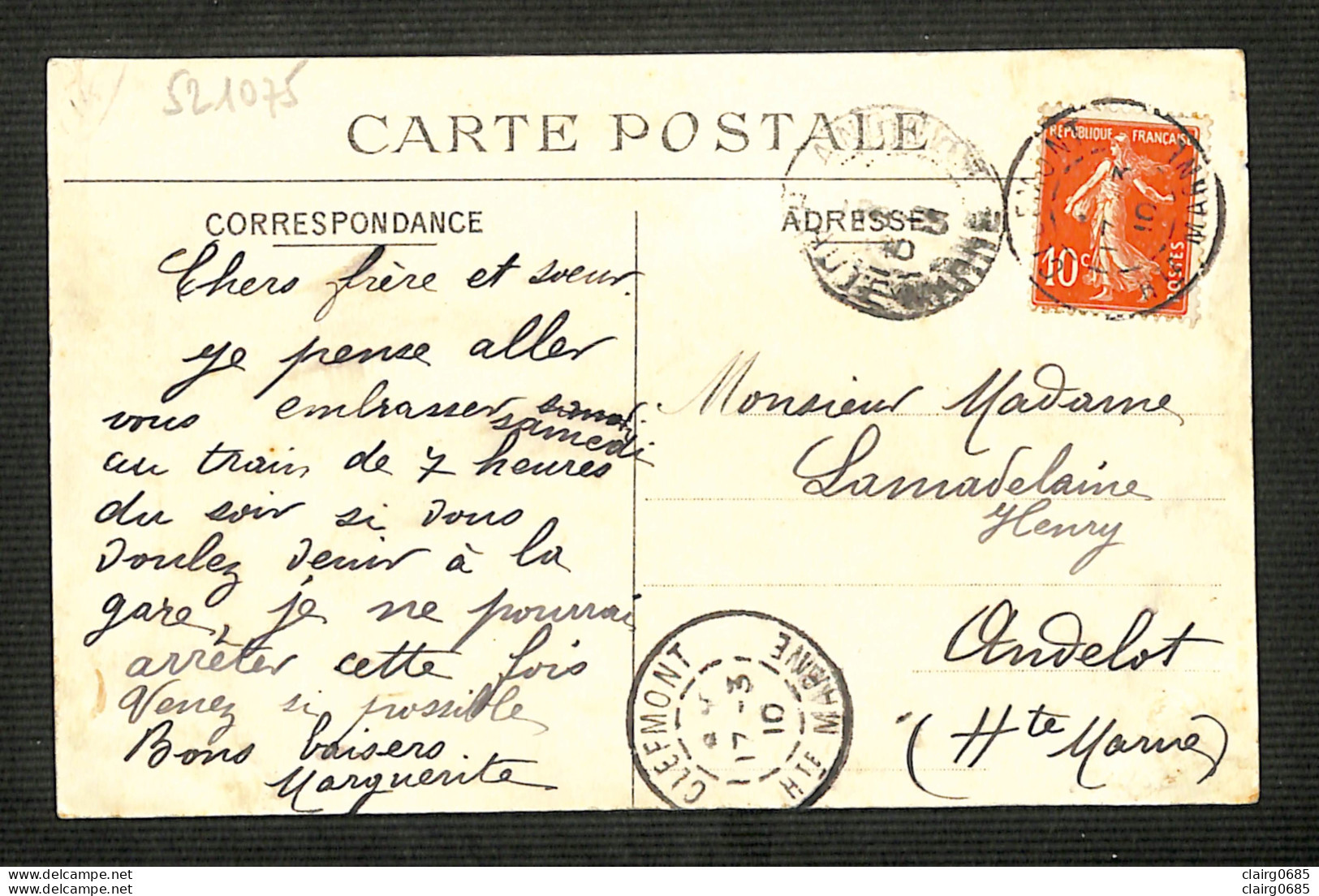 52 - CLEFMONT - Route De Daillecourt - 1910 - Clefmont