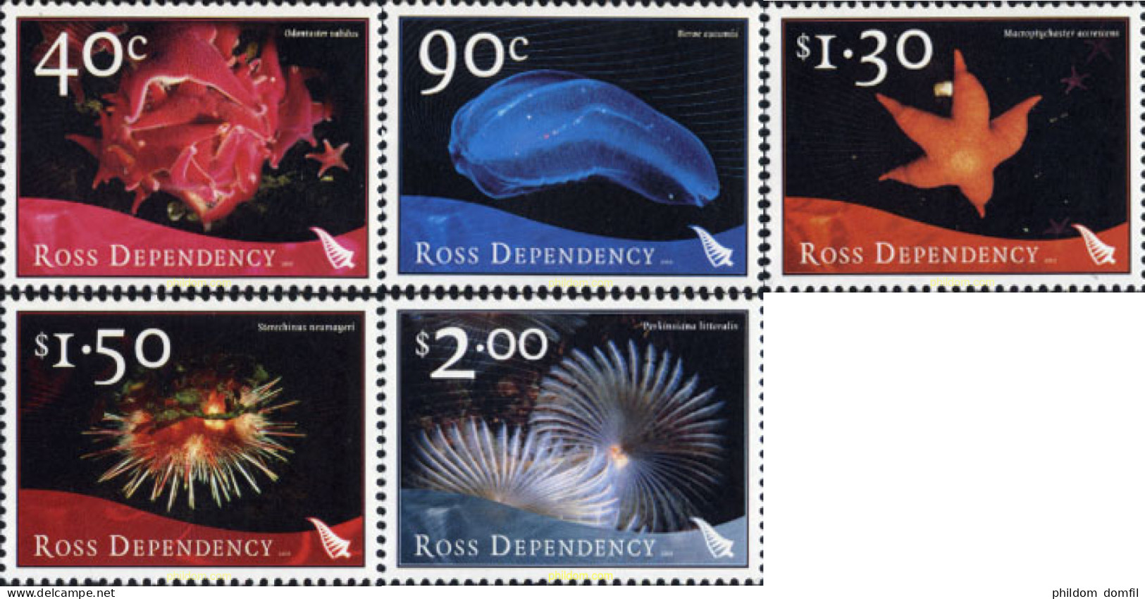 133329 MNH NUEVA ZELANDA. Dependencia Ross 2003 FAUNA MARINA - Unused Stamps