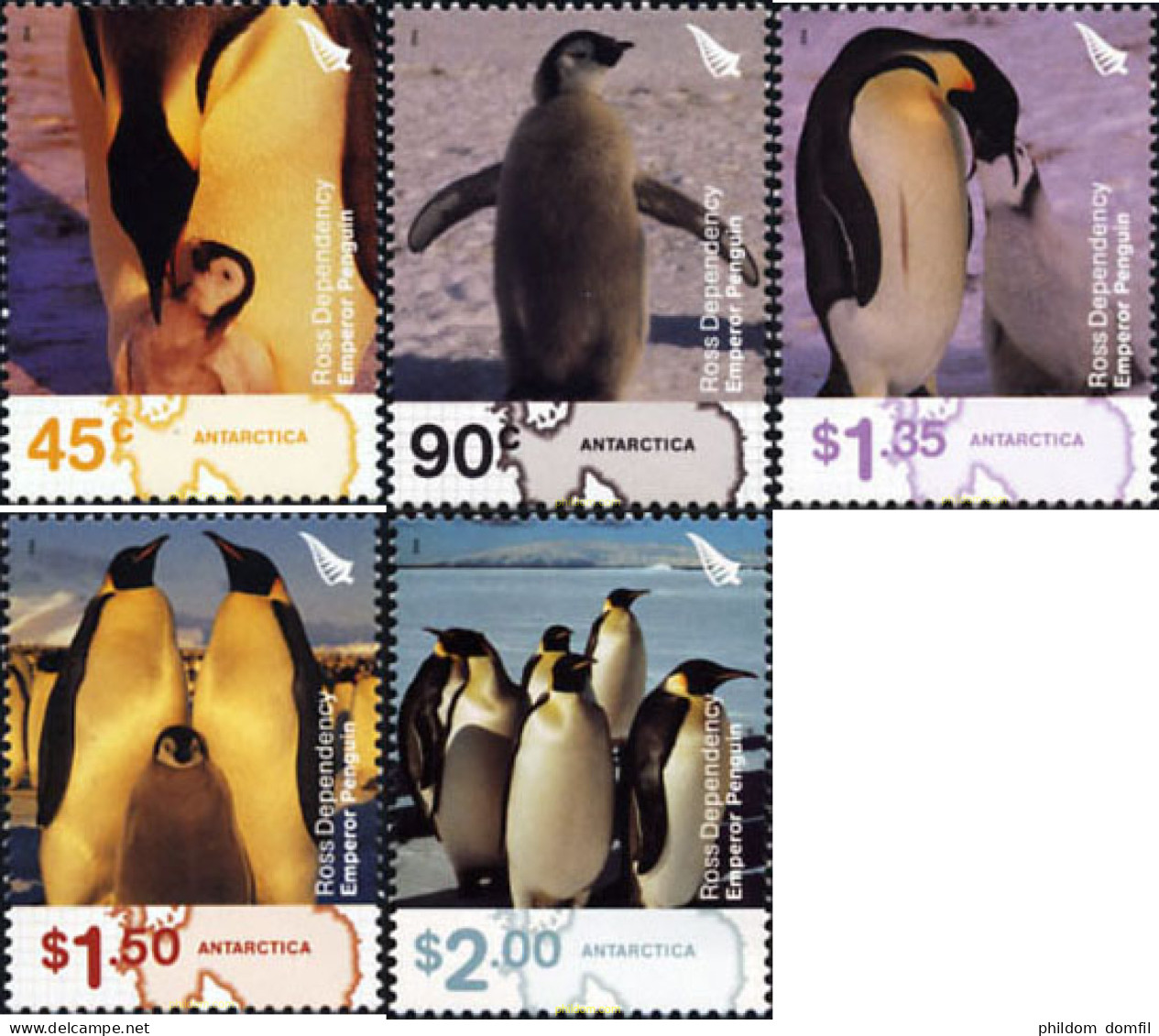 154597 MNH NUEVA ZELANDA. Dependencia Ross 2004 PINGUINO EMPERADOR - Nuevos