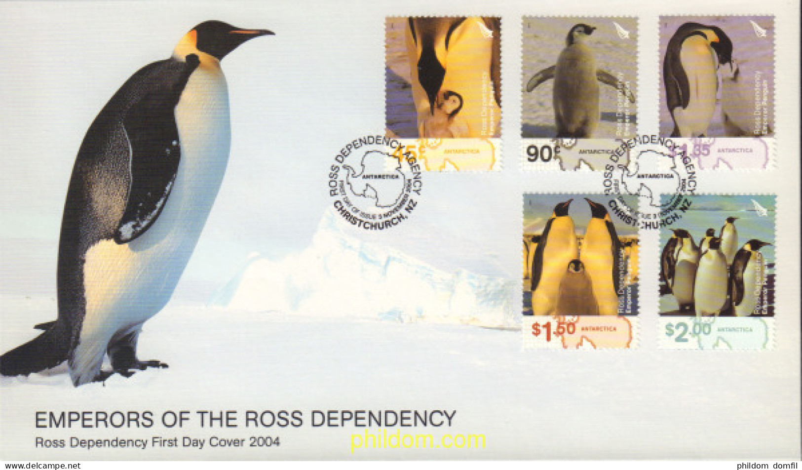 370078 MNH NUEVA ZELANDA. Dependencia Ross 2004 PINGUINO EMPERADOR - Unused Stamps