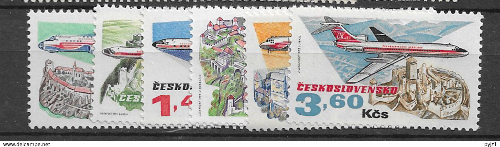 1973 MNH  Tschechoslowalei,Michel 2166-71  Postfris** - Nuovi