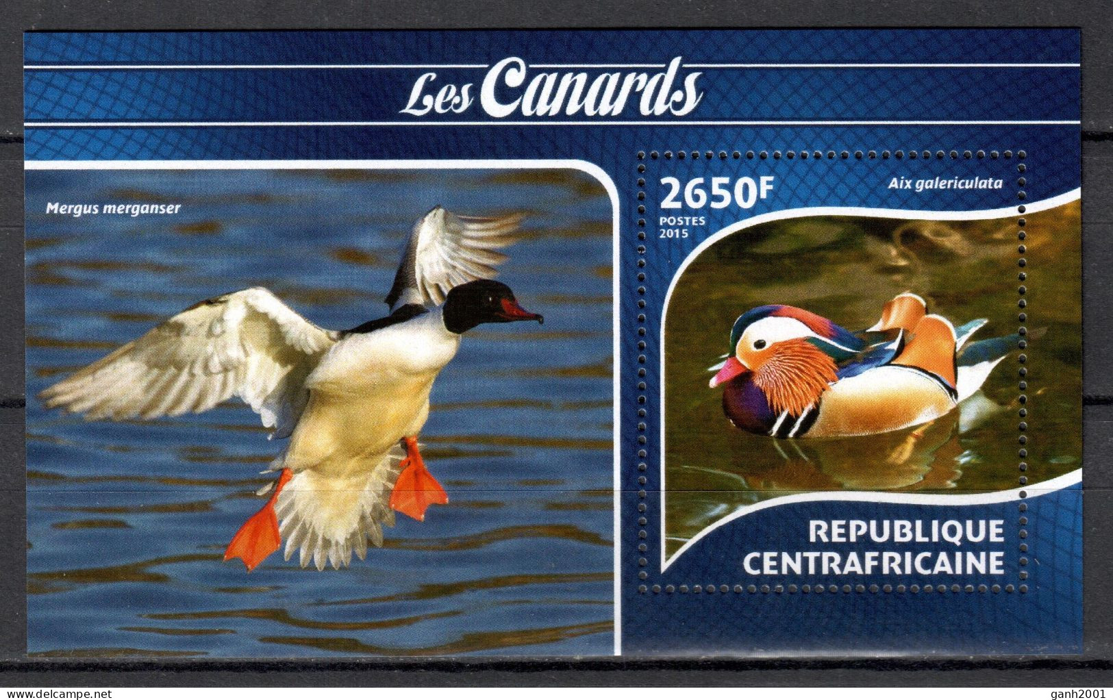 Central Africa 2015 África Central / Birds  MNH Vögel Aves Uccelli Oiseaux / Cu22228  24-31 - Andere & Zonder Classificatie