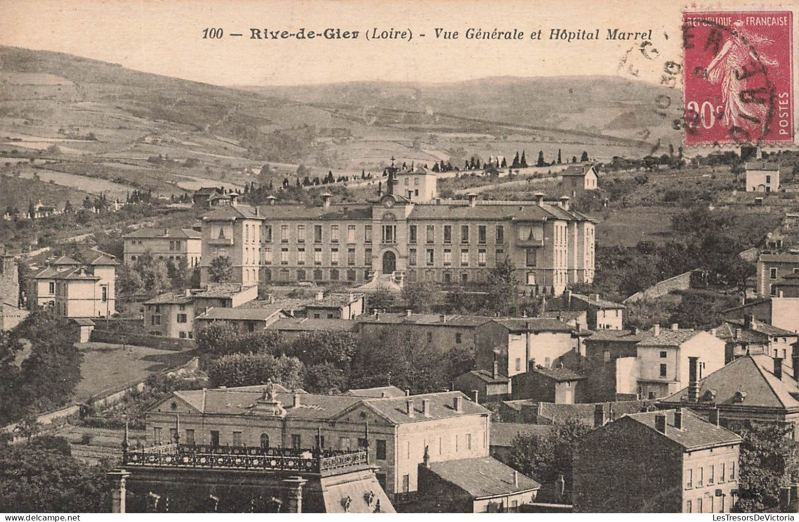 FRANCE - Rive De Gier (Loire) - Vue Générale Et Hôpital Marrel - Vue Sur La Ville - Carte Postale Ancienne - Saint Etienne